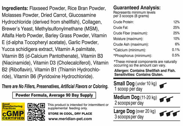 Glucosamine & Collagen with Multivitamin Supplement Facts