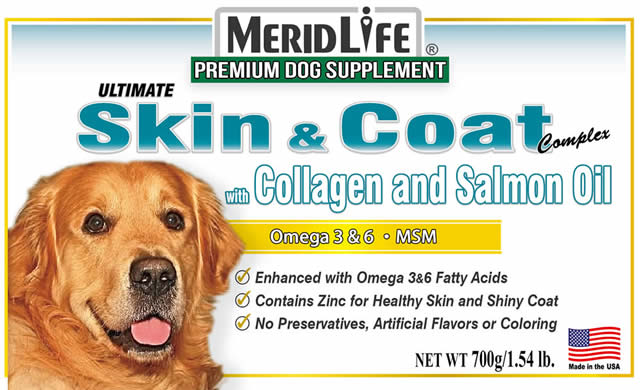 Skin & Coat with Collagen & Salmon Oil Supplement Facts